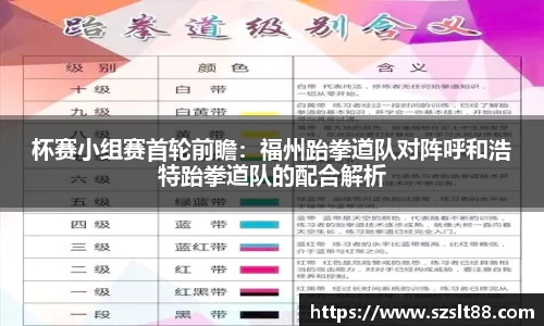 杯赛小组赛首轮前瞻：福州跆拳道队对阵呼和浩特跆拳道队的配合解析